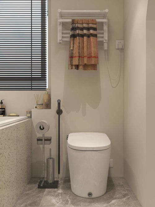 浴室装修设计,奶白法式风,展现卫生间装修的高级感